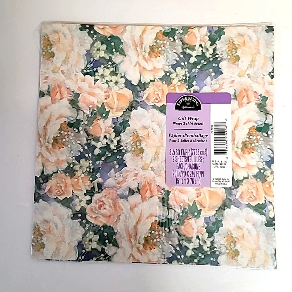 Lot Of 7‎ Vtg Wrapping Paper/Gift Wrap-Wedding-Baby Shower-Any Occasion